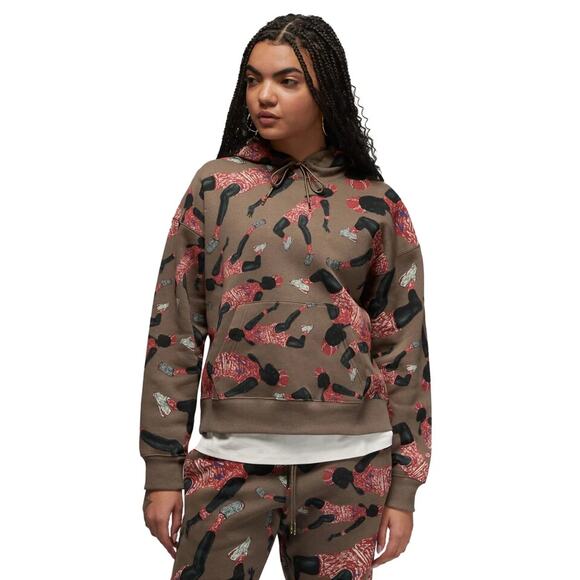 Air Jordan Artist Series by Parker‎ Duncan Hoodie Women S Loose Fit DX0387-274 - Picture 1 of 12